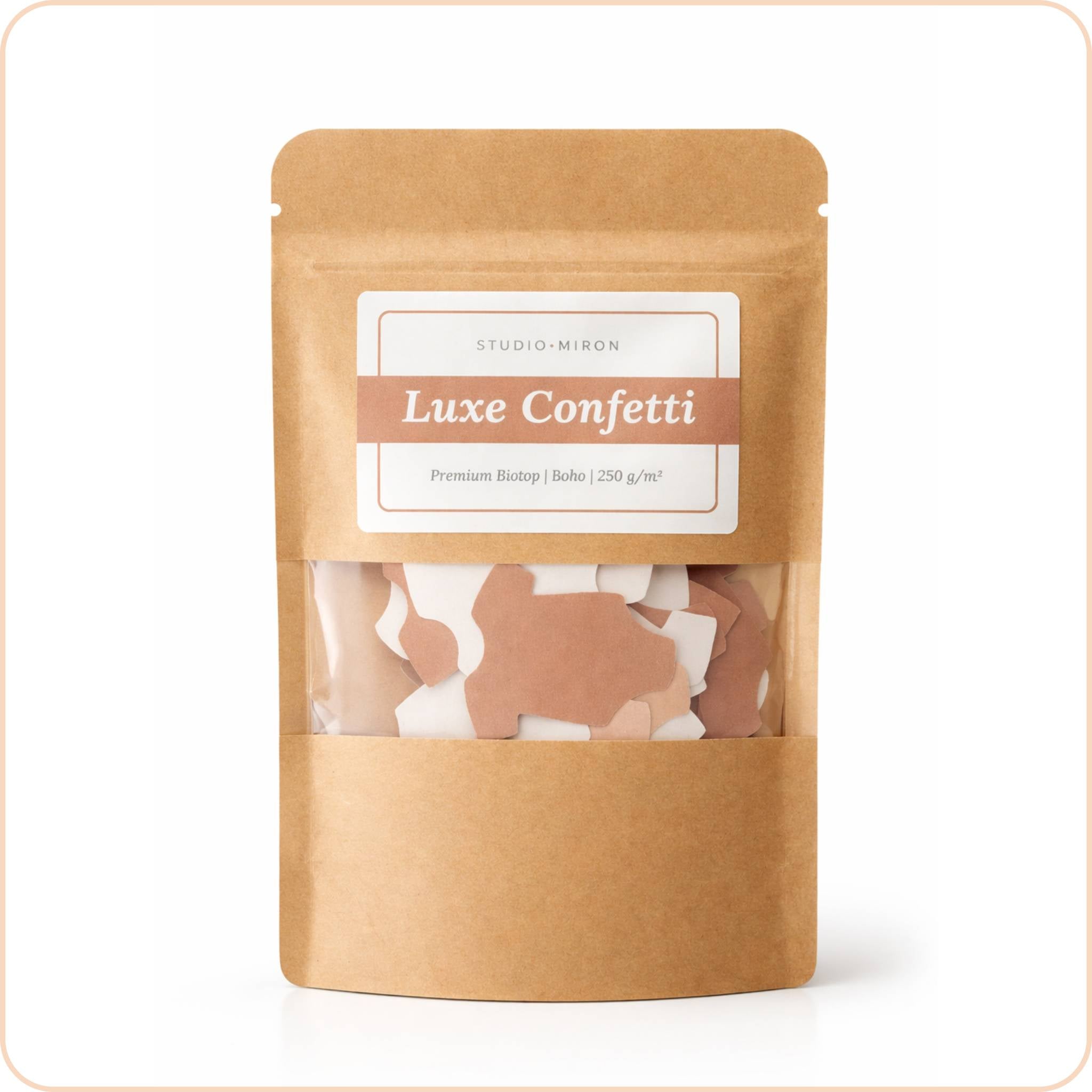 Luxe confetti Boho-mix met rompertjes van 250 grams Biotop-papier, Studio Miron