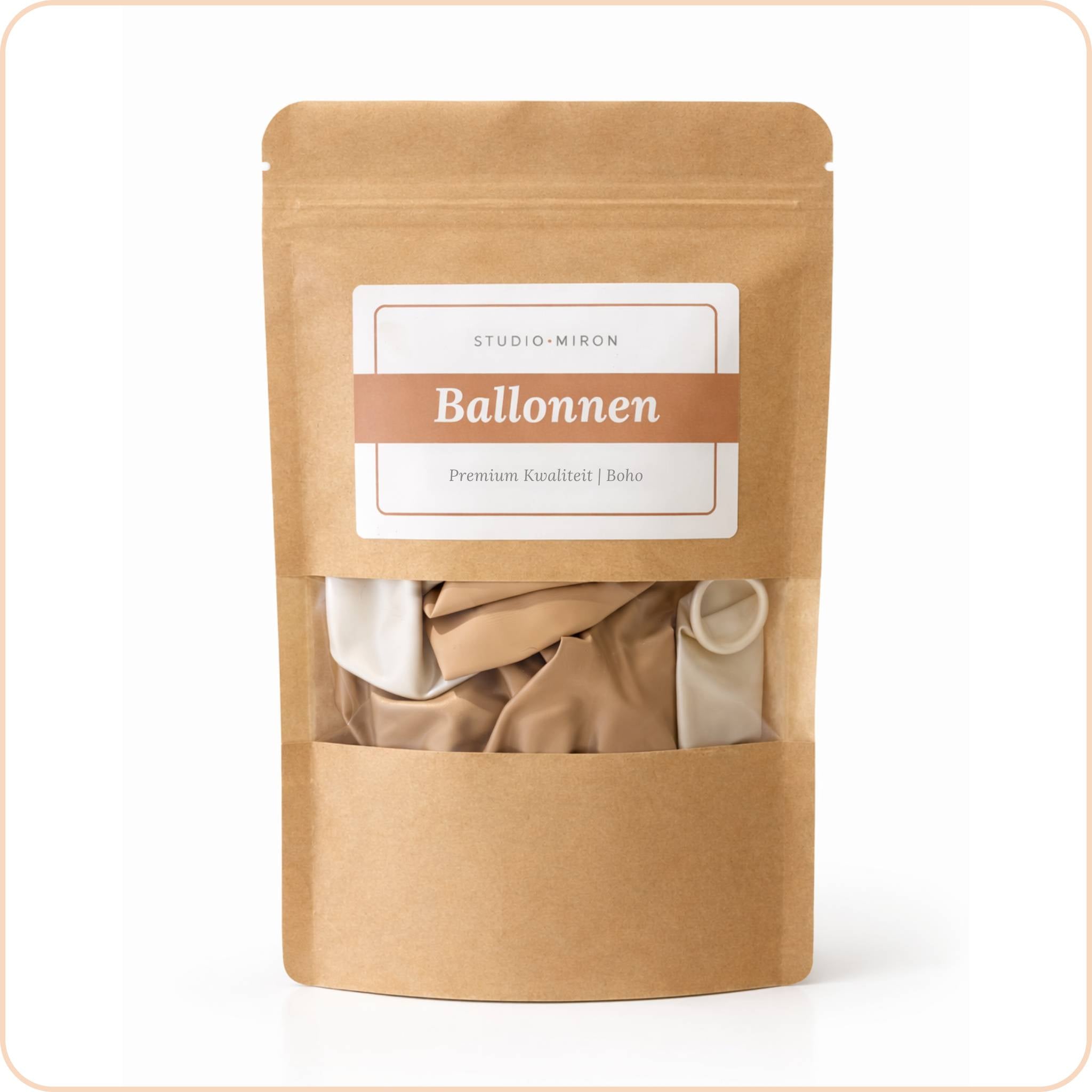 Ballonnenset Boho-kleurenmix met Welcome Baby-ballon, 12 stuks, Studio Miron