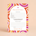 Babyshower invulkaart Wensen voor de Ouders in Flower Power stijl, gepersonaliseerd – Studio Miron