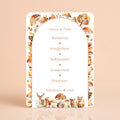 Babyshower spelkaart Guess in Time in Bosdieren stijl, gepersonaliseerd met naam – Studio Miron